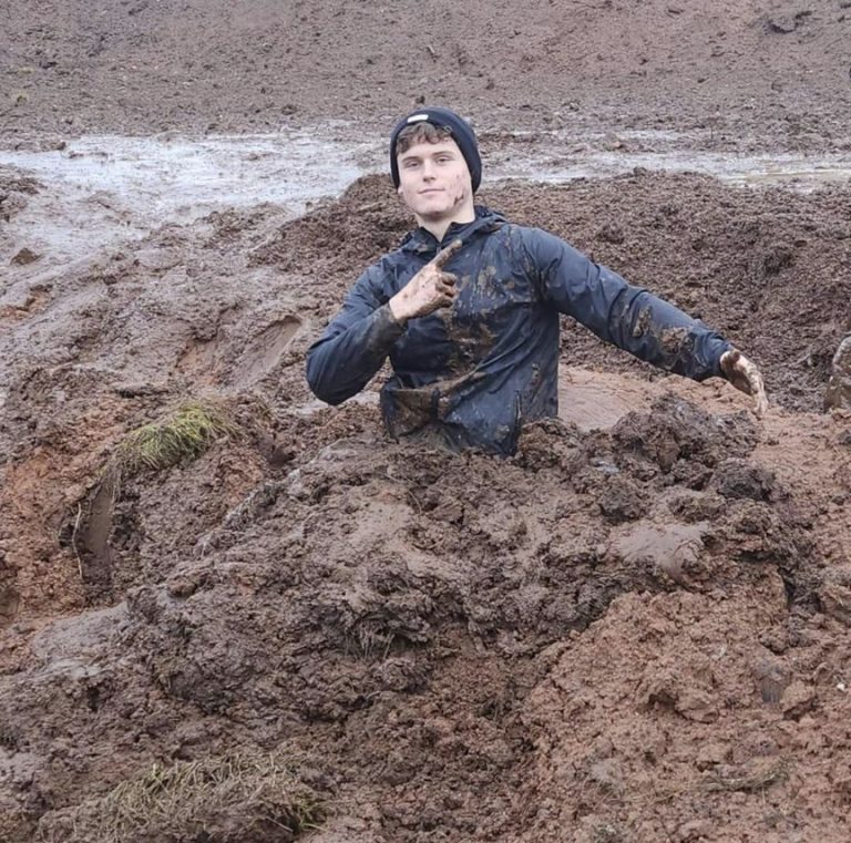 Finn Takes on a Muddy Challenge to Raise Funds for Headway North Cumbria