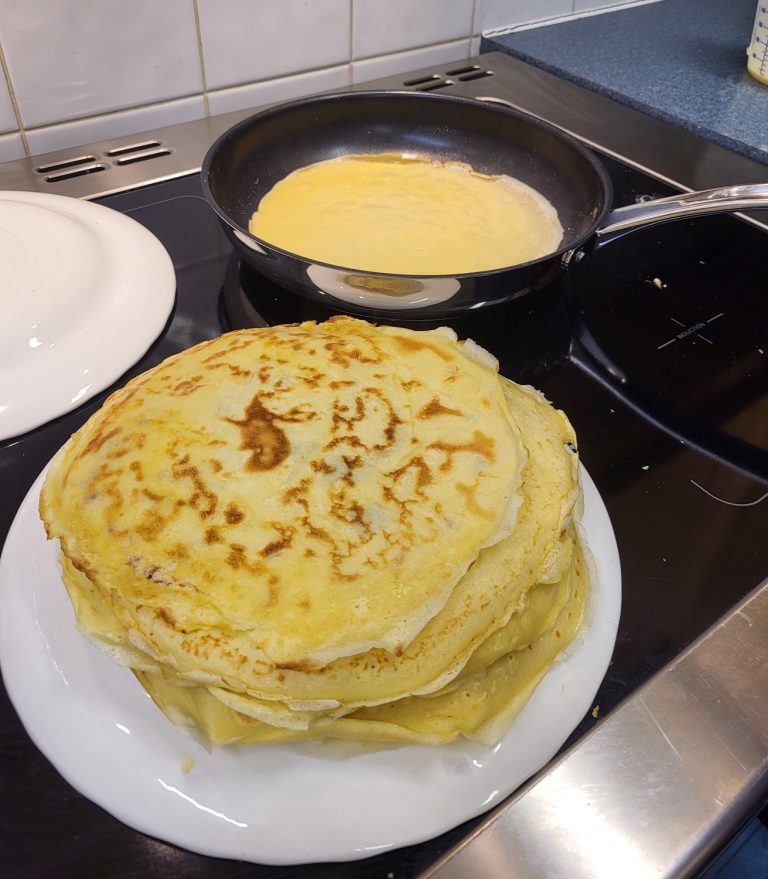 Pancakes and Christmas Cards